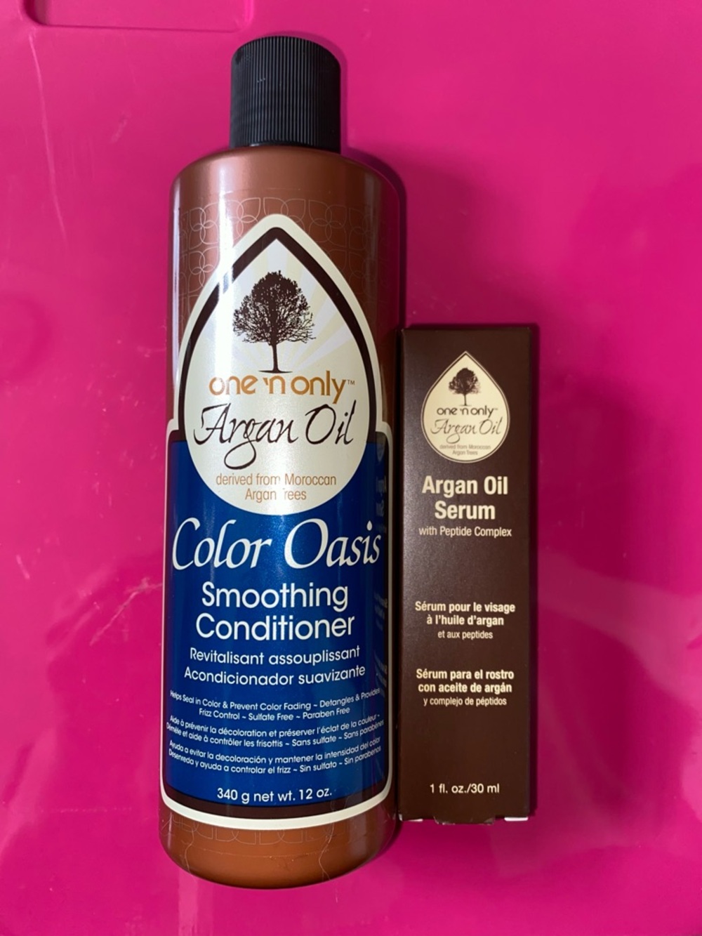 2 Pc One N' Only Argan Oil: Color Oasis Conditioner 8 Fl Oz & Serum 1 Fl Oz